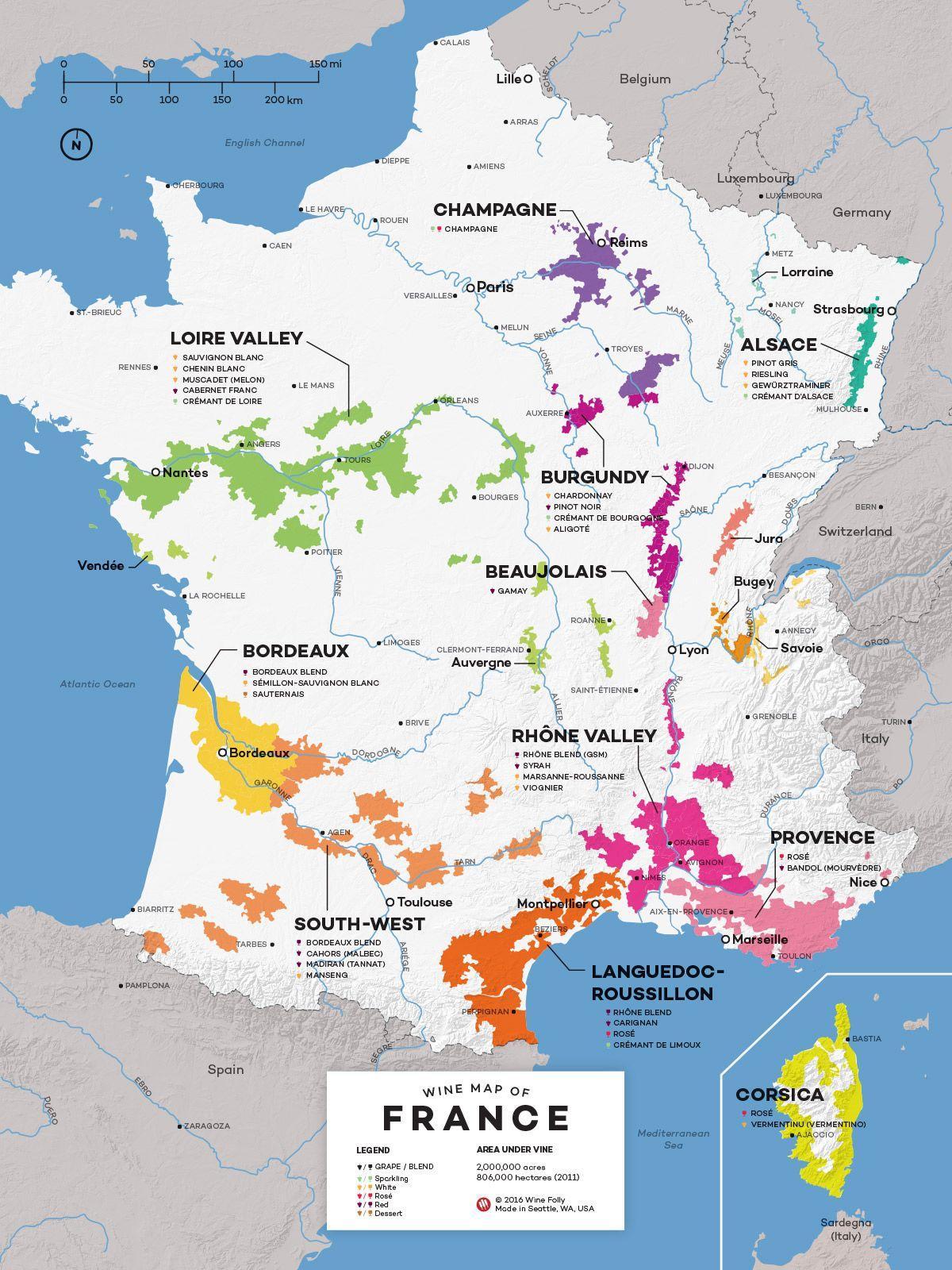 France wine country map