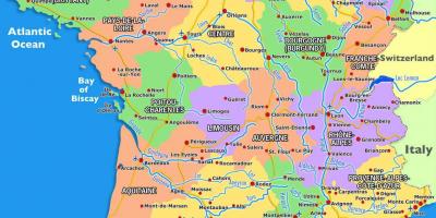 France Tourist Map Tourist Map Of France Tourist Attractions Western