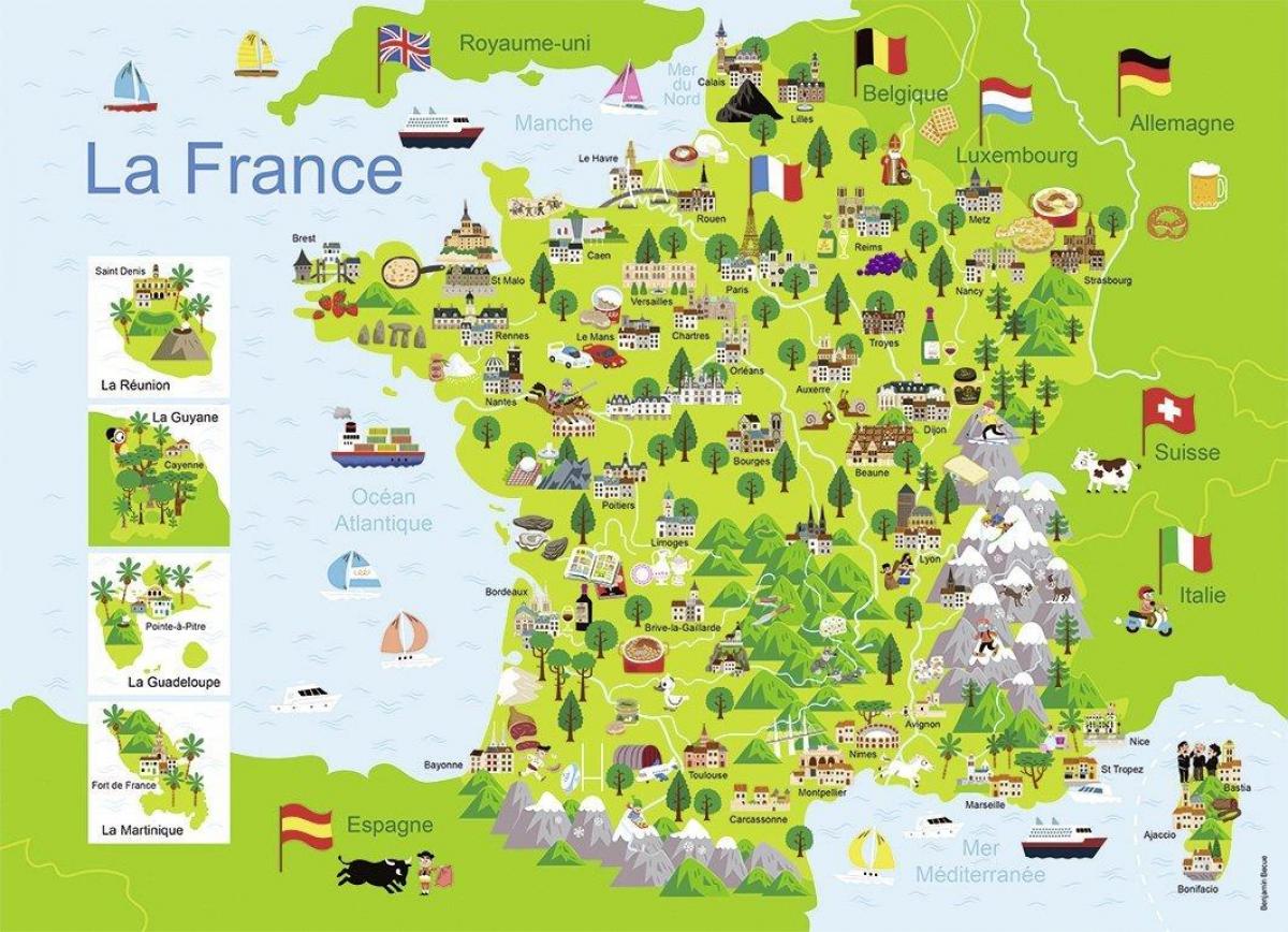 France monument map - Map of France monument (Western Europe - Europe)