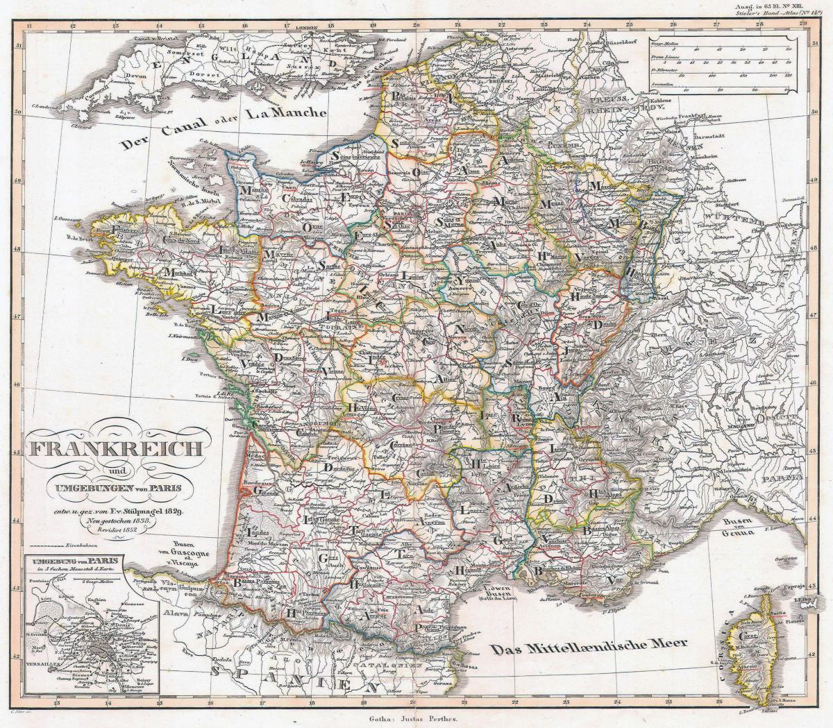 map of France historical