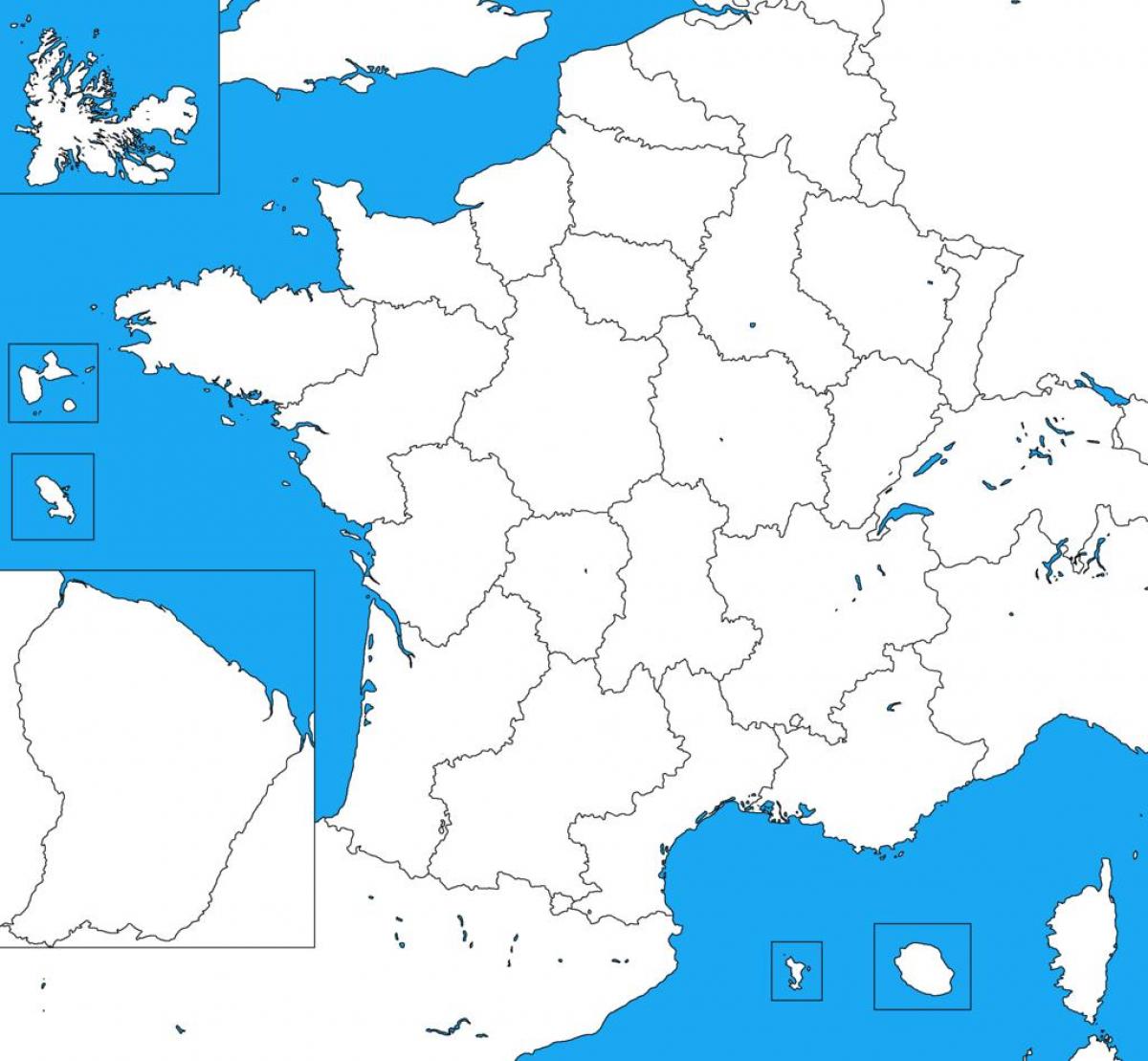 Political map of France blank France map political blank (Western