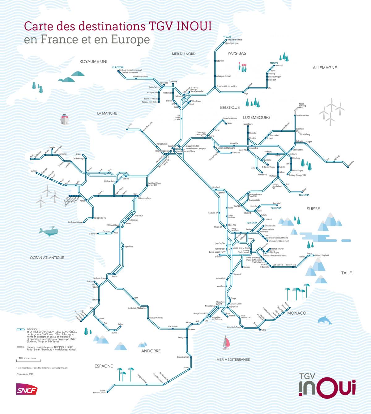 tgv France network map