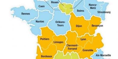 School map of France