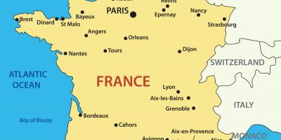 Map of France for children